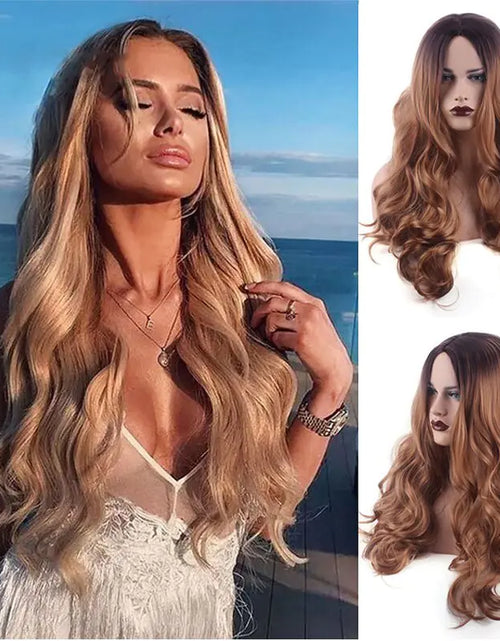 Load image into Gallery viewer, Wavy Middle Part Wigs
