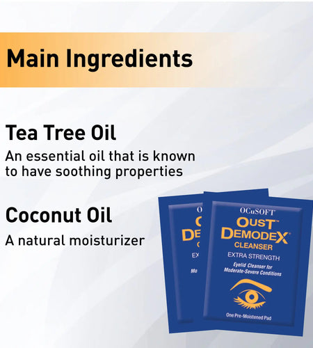 Oust Demodex Cleanser Pre-Moistened Pads 30ct