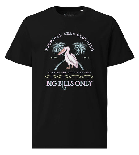 Premium Men's Tropical Pelican Organic Cotton T-Shirt – Sustainable Comfort with Coastal Style