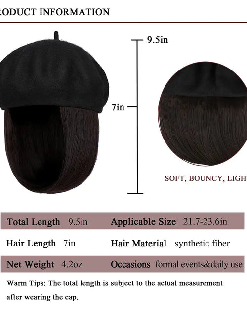 Load image into Gallery viewer, Wig Cap Short Synthetic Bob
