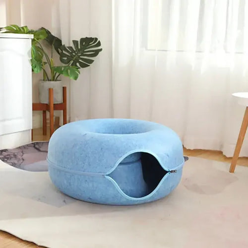 Load image into Gallery viewer, Cat Donut Bed

