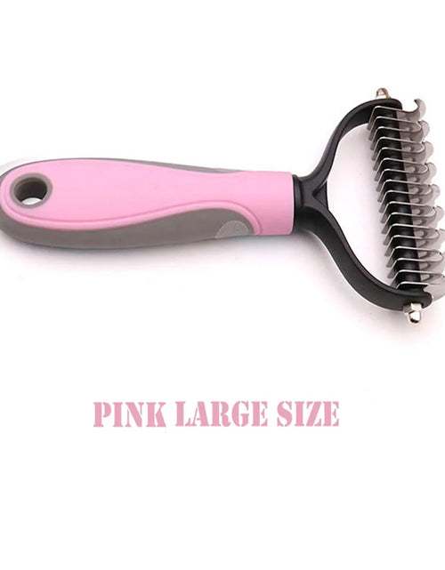 Load image into Gallery viewer, Precise Hair Removal Comb: Dematting and Deshedding Grooming Tool for Dogs and Cats
