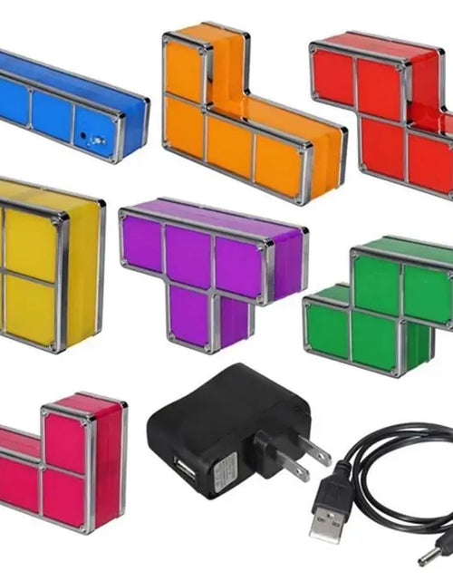 Load image into Gallery viewer, Stackable Creative Tetris Lamp
