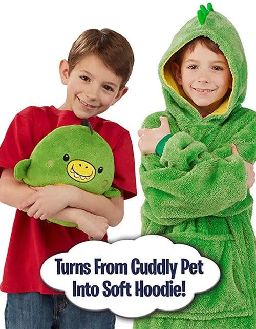 Load image into Gallery viewer, Kids Pets Blanket Hoodie Soft Plush
