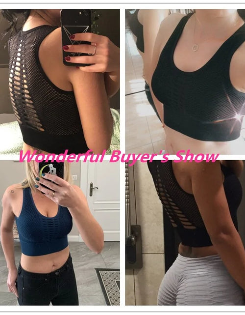 Load image into Gallery viewer, Mesh Breathable Push-Up Sports Bra for Women
