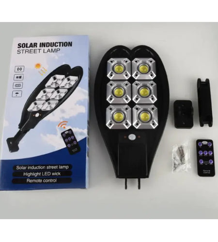 Remote Control Solar Yard Light - Human Sensing LED Street Lamp