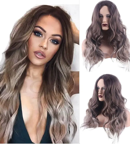 Wavy Middle Part Wigs