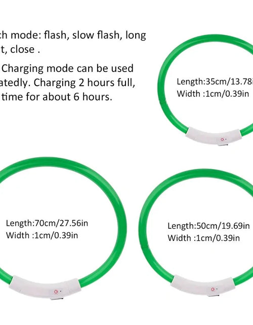 Load image into Gallery viewer, LED Collar Night Safety For Pets
