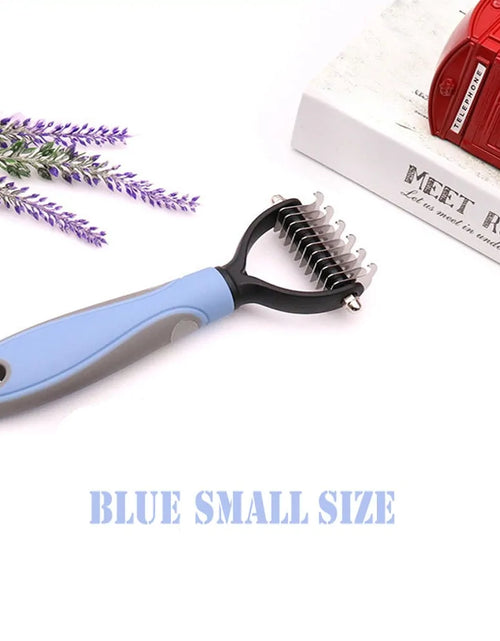 Load image into Gallery viewer, Precise Hair Removal Comb: Dematting and Deshedding Grooming Tool for Dogs and Cats
