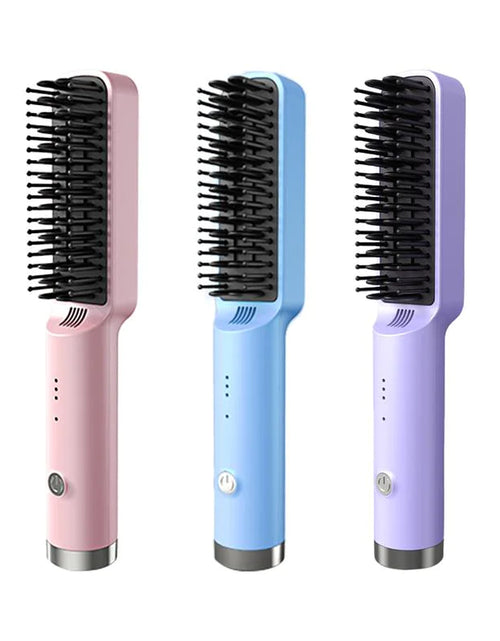 Load image into Gallery viewer, Fast Heated Straightener Brush Hair

