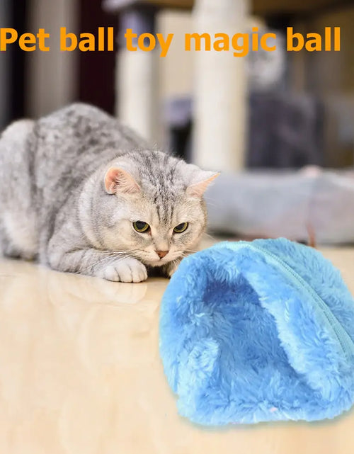 Load image into Gallery viewer, Automatic Magic Roller Ball - Interactive Plush Electric Toy for Dogs and Cats
