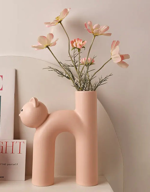 Load image into Gallery viewer, Cat Head Tube Vase

