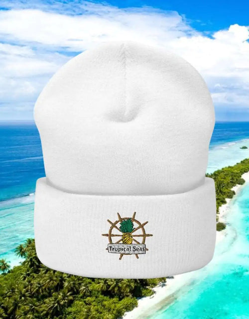 Load image into Gallery viewer, OG Tropical Seas Cuffed Beanie

