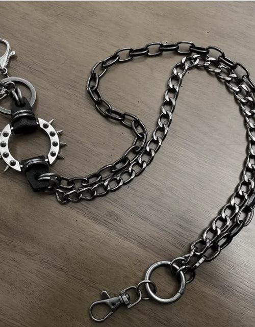Load image into Gallery viewer, Trendy High Street Alloy Chain Waist Belt – Cool Rock Fashion Accessory
