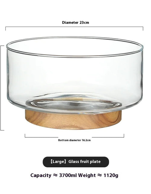 Load image into Gallery viewer, Fruit Bowl with Wooden Base

