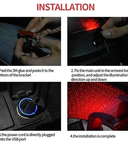 Car Atmosphere Interior Ambient Star Light