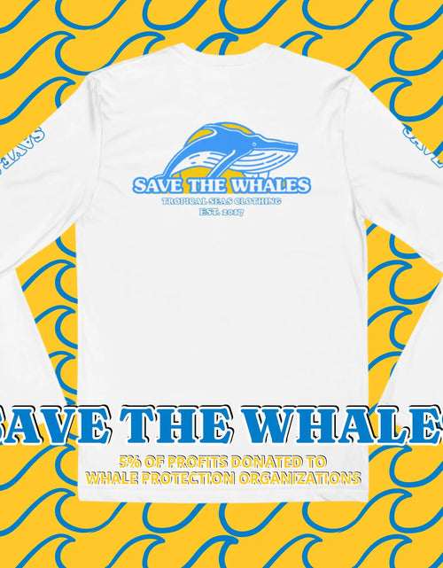 Load image into Gallery viewer, Save the Whales Long Sleeve Fitted Crew
