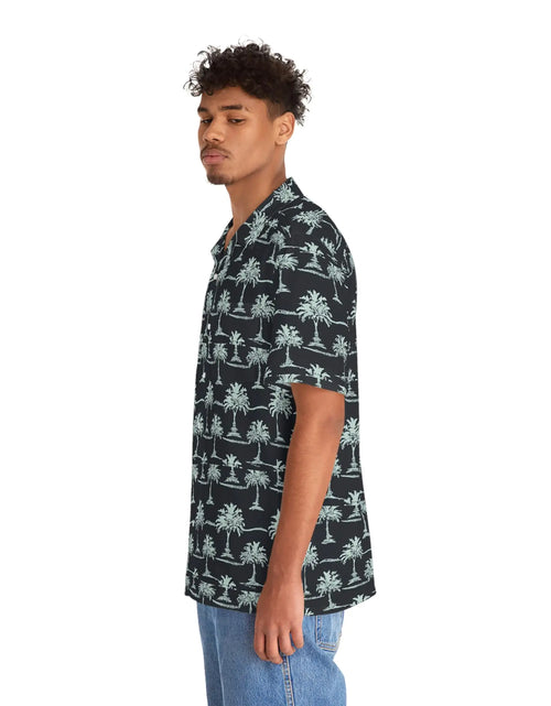 Load image into Gallery viewer, Men&#39;s Midnight Island Hawaiian Shirt
