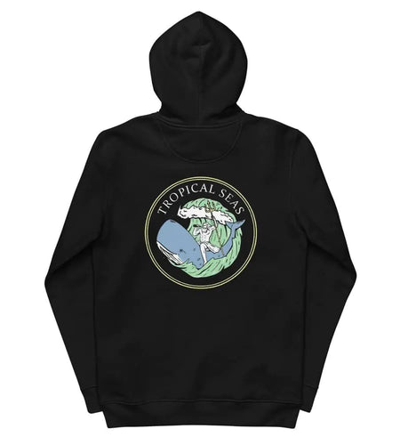 Neptune’s Whale Ride Unisex essential eco hoodie