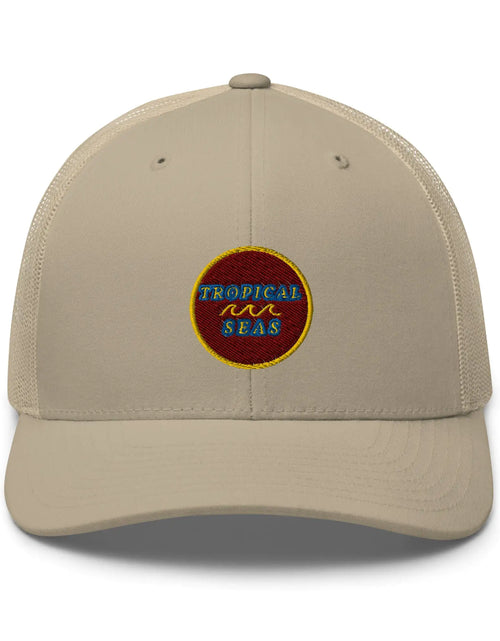 Load image into Gallery viewer, Tropical Maroon Trucker Hat
