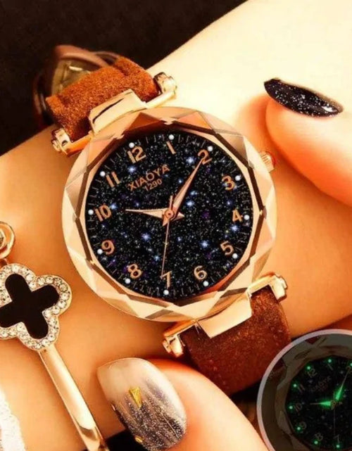 Load image into Gallery viewer, Premium Leather Star Sky Watch
