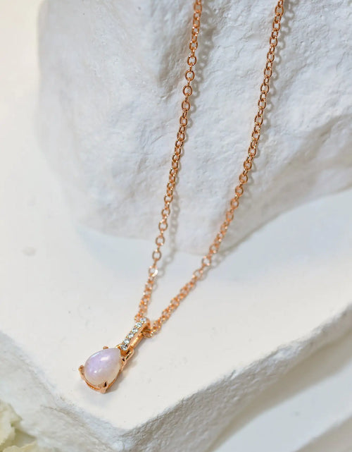Load image into Gallery viewer, Moonstone Teardrop Pendant Necklace
