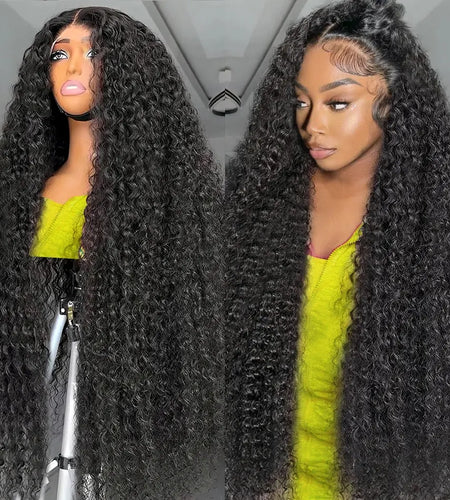 250% Deep Wave 13x6 Lace Frontal Human Hair Wigs Transparent Brazilian Remy 30 40 Inch Water Wave 13x4 Lace Front Wig For Women