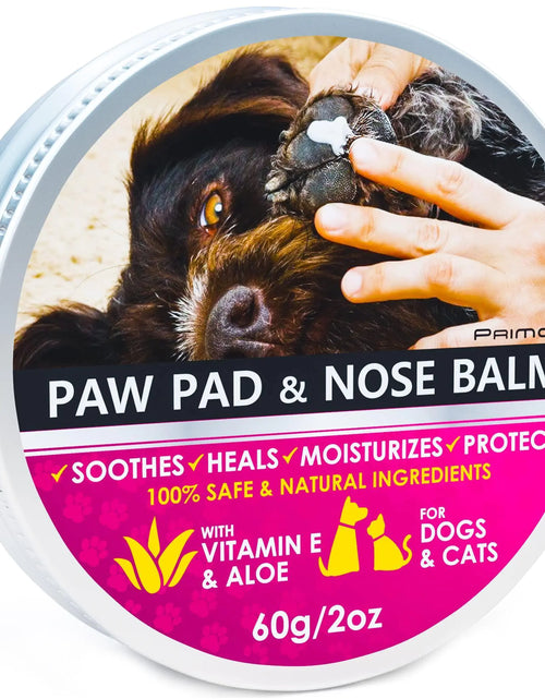 Load image into Gallery viewer, Natural Dog Paw Balm Dog Paw Protection for Hot Pavement Dog Paw Wax 2 oz
