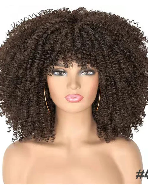 Load image into Gallery viewer, Curly Wig With Bangs
