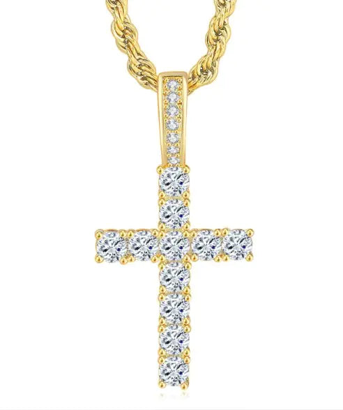 Hip Hop Cross Necklace