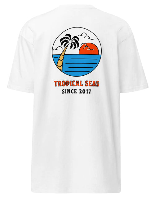 Load image into Gallery viewer, Men’s Premium Palm Paradise Heavyweight T-shirt
