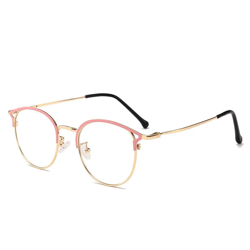 Round Cat Eyeglasses
