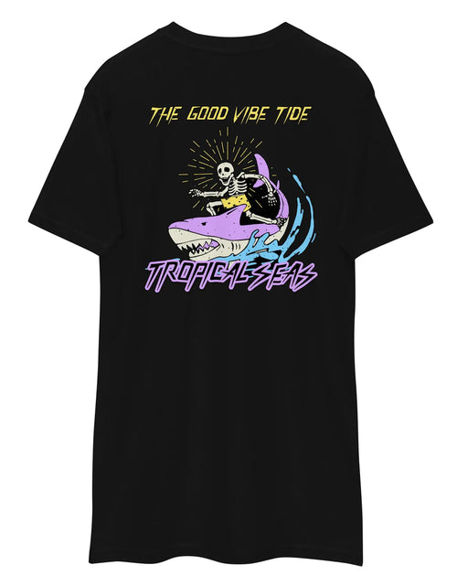 Load image into Gallery viewer, Men&#39;s Premium Tropical Neon Ride Shark T-shirt
