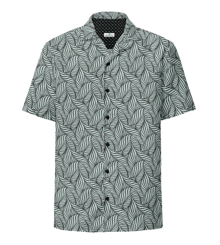 Grey Palm button shirt
