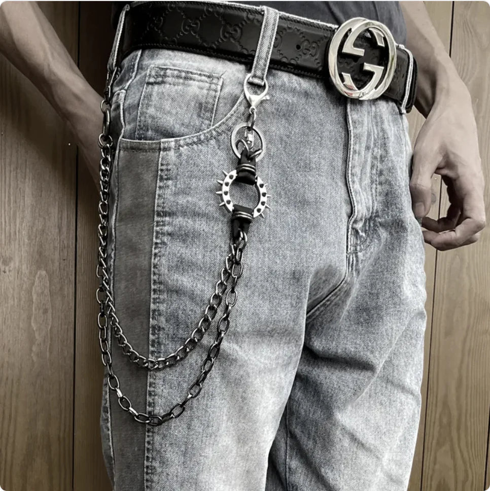 Trendy High Street Alloy Chain Waist Belt – Cool Rock Fashion Accessory