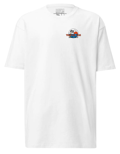 Load image into Gallery viewer, Men’s Premium Palm Paradise Heavyweight T-shirt
