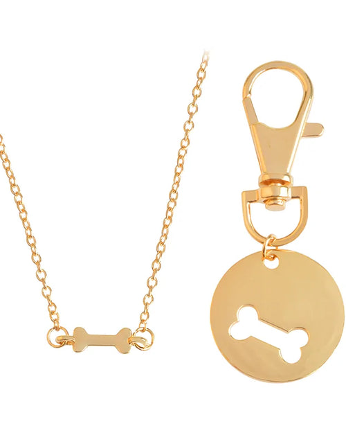 Load image into Gallery viewer, Human Dog Bone Charm Necklace

