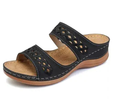 Load image into Gallery viewer, Open Toe Vintage Slippers
