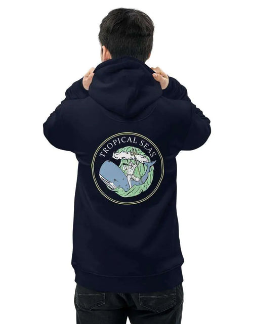 Load image into Gallery viewer, Neptune’s Whale Ride Unisex essential eco hoodie
