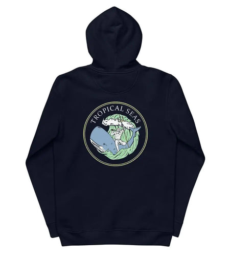 Neptune’s Whale Ride Unisex essential eco hoodie
