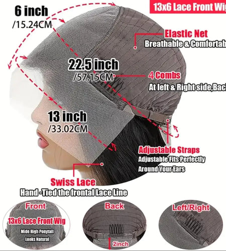 13x6 HD Lace Front Wigs Human Hair Pre Plucked 180% Density Body Wave Closure Wigs Human Hair for Women Human Hair Wig with Baby Hair Natural Color 24 Inch 13x6 Body Wave Human Hair Wig