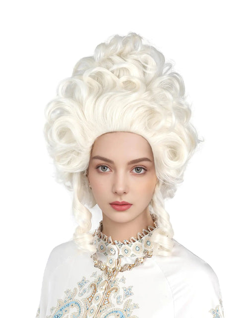 Load image into Gallery viewer, Old Lady Wig And Glasses Grey Wig Short Cosplay Grandma Wig Costume For Women Gray Old Lady

