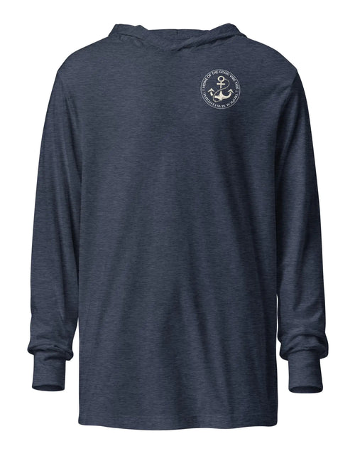 Load image into Gallery viewer, Unisex Drop More Anchor Hooded Long-Sleeve Tee
