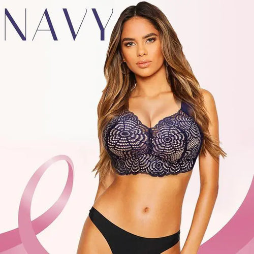 Load image into Gallery viewer, Seamless Lace Cut-Out Bra

