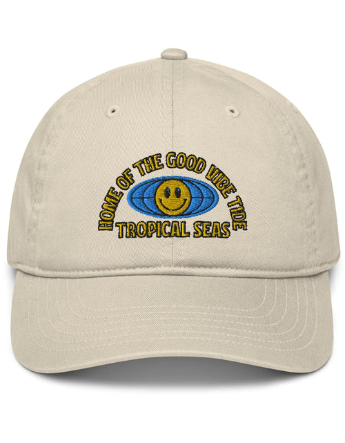 Load image into Gallery viewer, World Wide Good Vibes Organic dad hat
