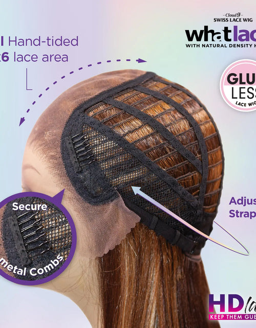 Load image into Gallery viewer, Sensationnel What lace 13x6 wigs - latisha synthetic wig cloud 9 with preplucked hairline hd lace - Whatlace Latisha (T1B/30) T1B/30
