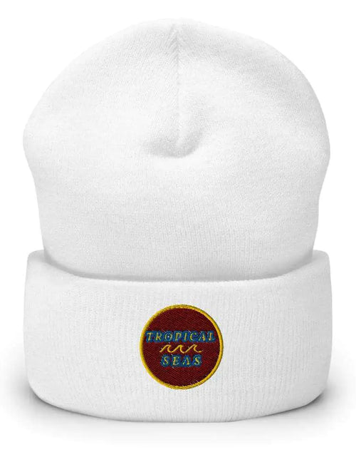 Load image into Gallery viewer, Tropical Maroon Beanie
