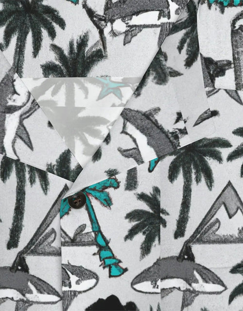 Load image into Gallery viewer, Men&#39;s Shark Infested Palms Hawaiian Shirt
