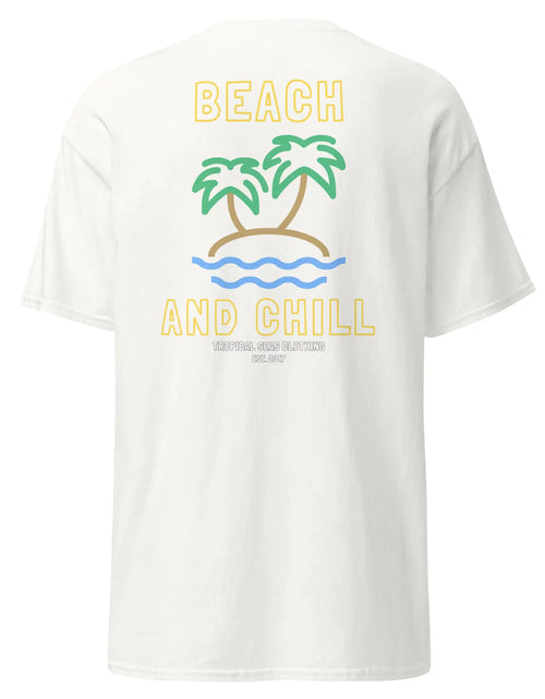 Load image into Gallery viewer, Embroidered Beach and Chill Classic Tee
