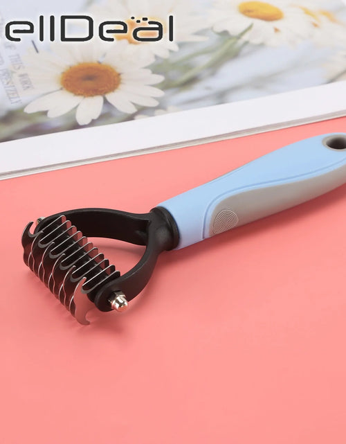 Load image into Gallery viewer, Precise Hair Removal Comb: Dematting and Deshedding Grooming Tool for Dogs and Cats
